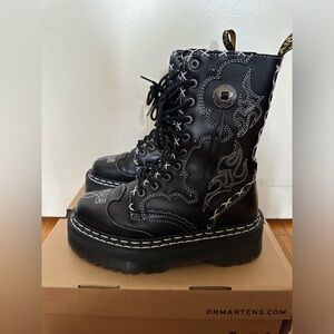 Gothic Americana Jadon Hi Dr. Martens (Black)